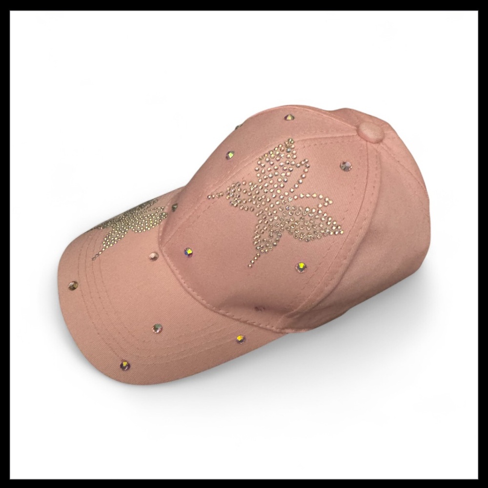 COG ~ pink rhinestone butterfly baseball cap